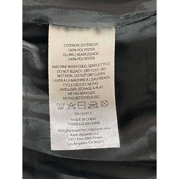 NWT SOCIALITE Women's Lightweight Quilted Full Zip Vest Black - Picture 7 of 7